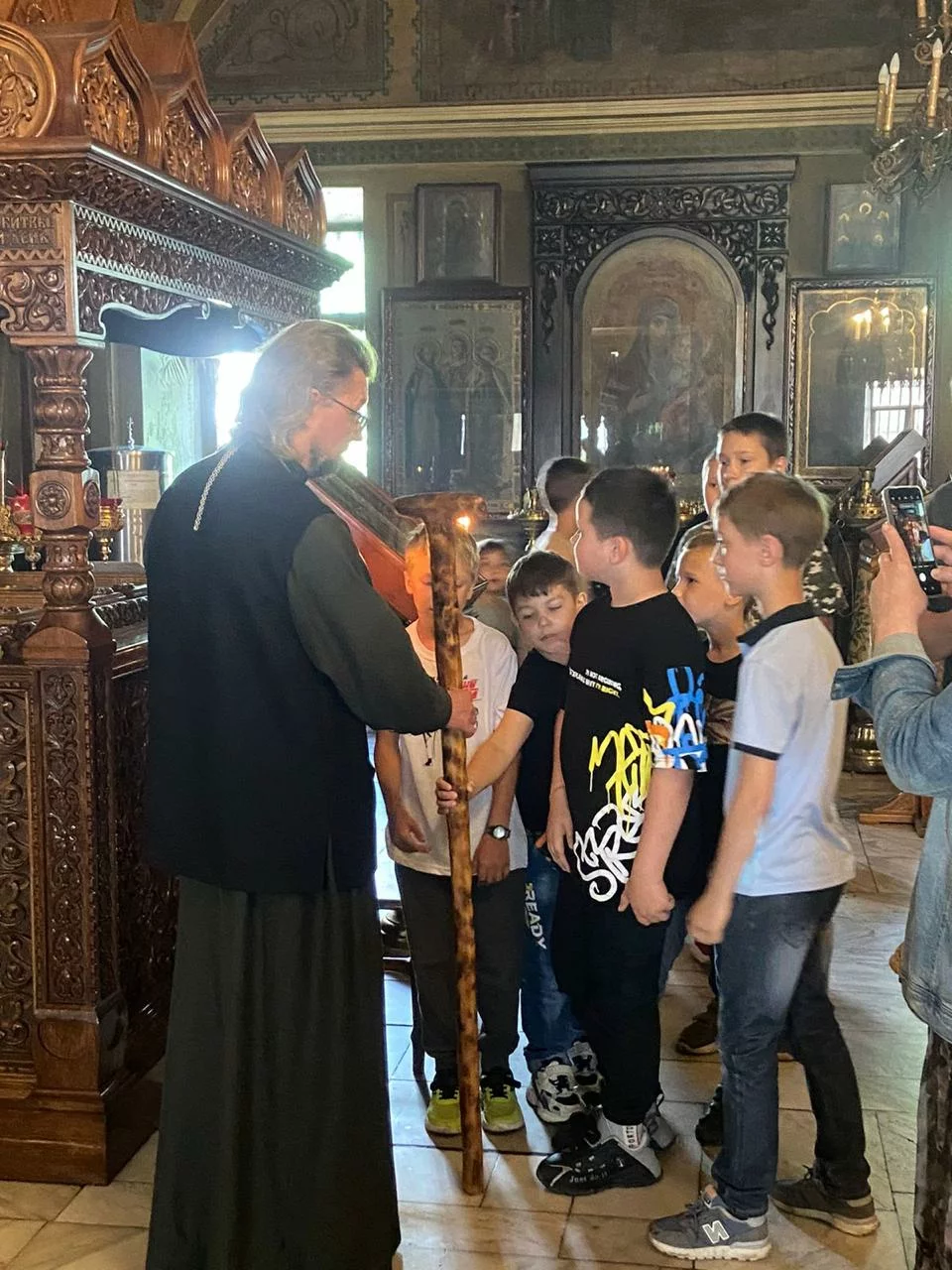 Наш приход посетили дети из Подмосковного Православного Лагеря